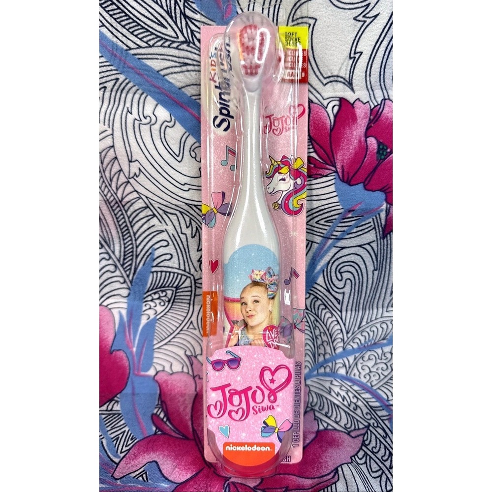 JoJo Siwa Kids Spinbrush Battery Toothbrush Soft Nickelodeon New Sealed